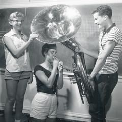 Tuba players at the Summer Music Clinic