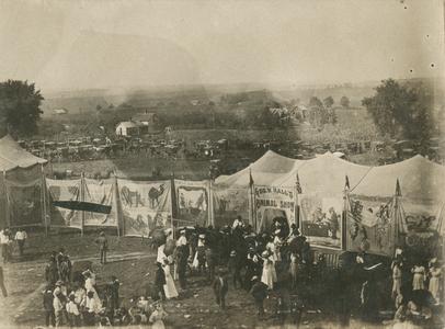Circus tents and advertising