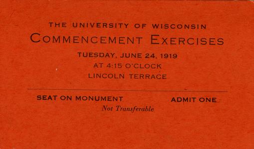 Commencement ticket