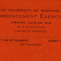 Commencement ticket