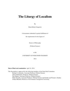The Liturgy of Localism