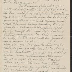 [Letter from Julia Sternberger to her mother, Franziska Sternberger, June 27, 1925]