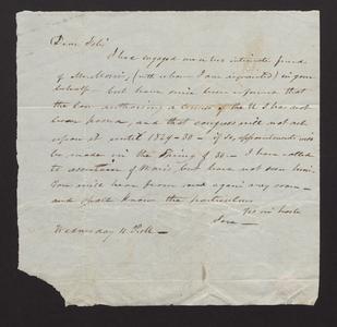 Letter from Jeremiah Miller, Jr., n.d. [but before 1830]