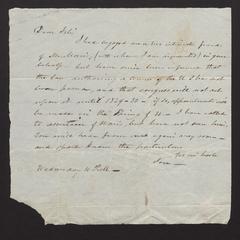 Letter from Jeremiah Miller, Jr., n.d. [but before 1830]
