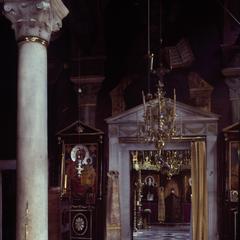 Interior of the Catholicon at Pantocrator