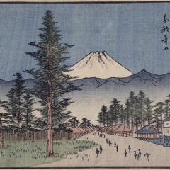 Aoyama in the Eastern Capital, no. 21 from the series Thirty-six Views of Mt. Fuji