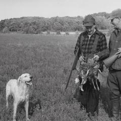 Dan Trainer and Dr. Mueller pheasant hunting