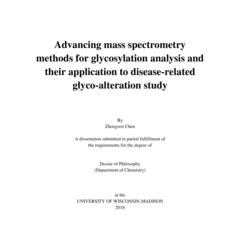 Advancing mass spectrometry methods for glycosylation analysis and their application to disease-related glyco-alteration study