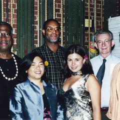 Staff of Multicultural Student Center with Chancellor David Ward at 2000 MCOR