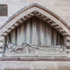 Hereford Cathedral interior tomb of Robert de Lorraine