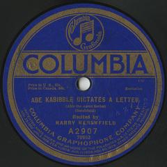 Abe Kabibble dictates a letter