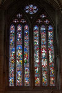 Hereford Cathedral interior northwest transept north window