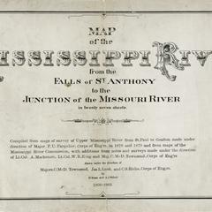 Map of the Mississippi River from the falls of St. Anthony to the junction of the Missouri River in twenty seven sheets