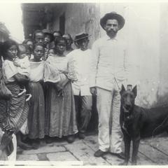 Street scene with dog, Cavite, 1899