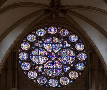 Lincoln Cathedral northwest transept rose window