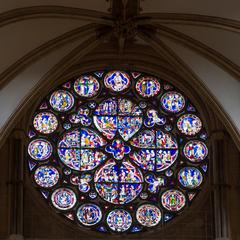 Lincoln Cathedral northwest transept rose window