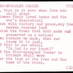Star Spangled Banner, third verse