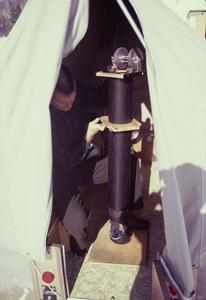 Tube periscope with mirror for observing fish