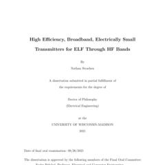 High Efficiency, Broadband, Electrically Small Transmitters for ELF Through HF Bands
