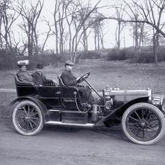 Thomas B. Jeffery and his wife in a Rambler