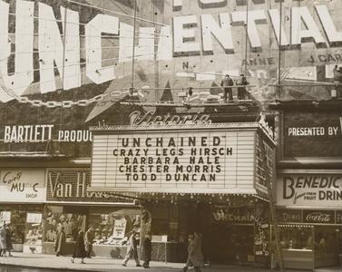 UNCHAINED movie theater sign