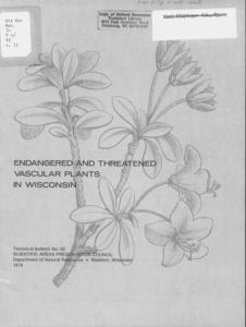 Endangered and threatened vascular plants in Wisconsin