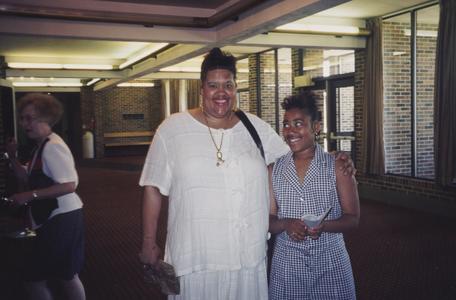 Joyce Hall with student