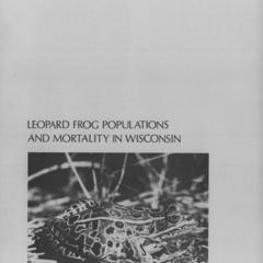 Leopard frog populations and mortality in Wisconsin, 1974-76