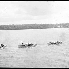 Going ashore from steamer