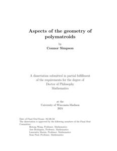 Aspects of the geometry of polymatroids