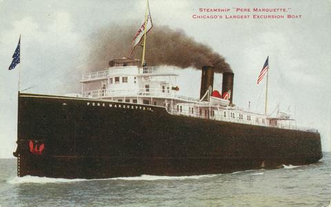 Steamship Pere Marquette, Chicago's largest excursion boat