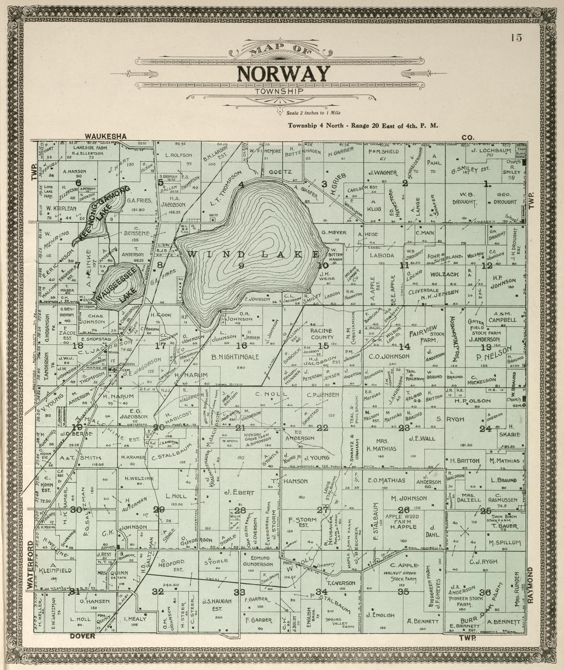 Plat Book Of Racine And Kenosha Counties Wisconsin Including Plats Of The Villages Cities 4925