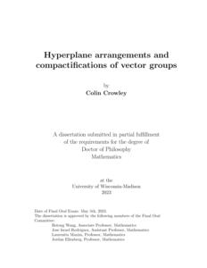 Hyperplane arrangements and compactifications of vector groups