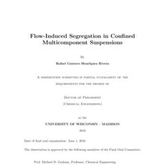 Flow-Induced Segregation in Confined Multicomponent Suspensions