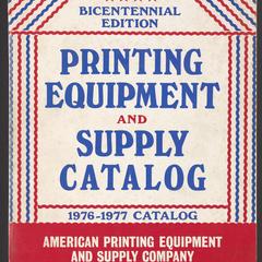 Printing equipment and supply catalog, 1976-1977 catalog