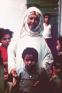 Grandmother with Grandchildren in Rabat