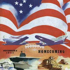 1943 Homecoming Football Program, Northwestern vs. Wisconsin