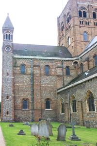 St. Albans Cathedral north transept west side
