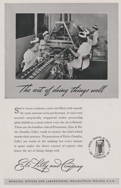 ‎Eli Lilly advertisement - UWDC - UW-Madison Libraries