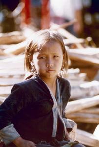 White Hmong girl in Houa Khong Province