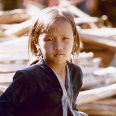White Hmong girl in Houa Khong Province