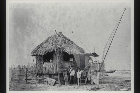 Fishermen's hut and nets, Rizal, 1923-1924