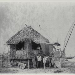 Fishermen's hut and nets, Rizal, 1923-1924
