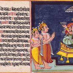 Three Folios from a manuscript of the Devimahatmya