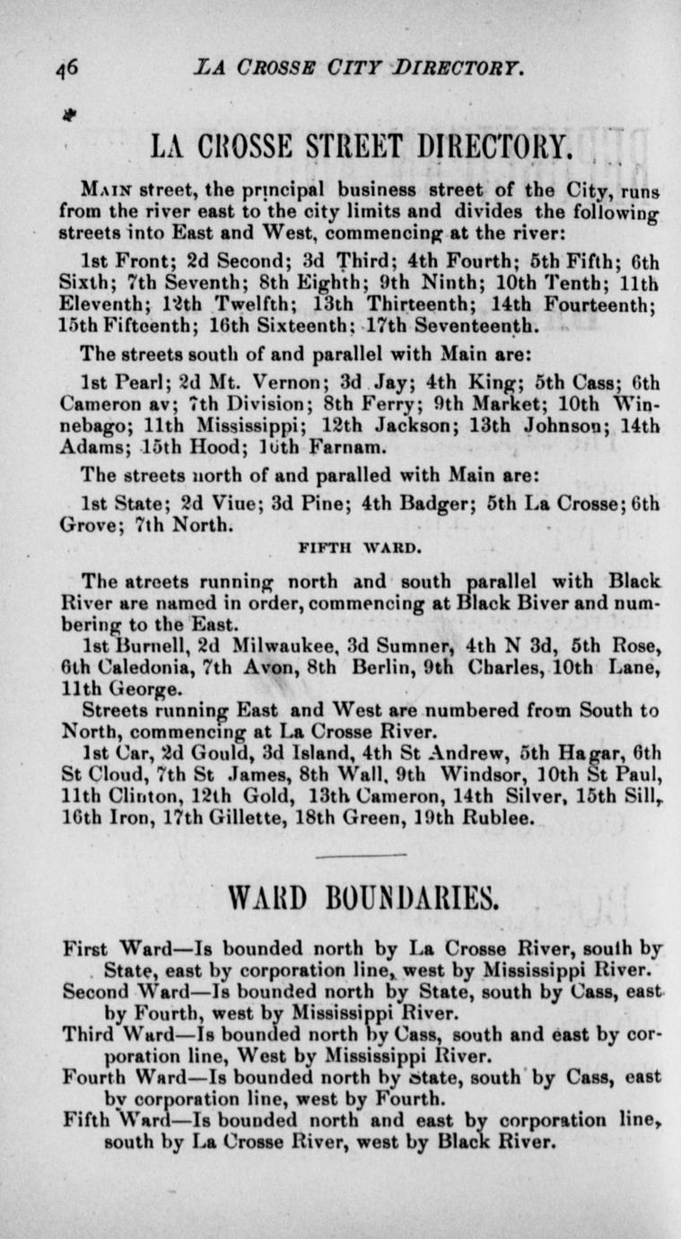 Pryor & Co.'s La Crosse city directory, 1878-9 : comprising an ...