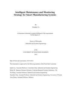 Intelligent Maintenance and Monitoring Strategy for Smart Manufacturing Systems
