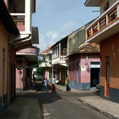 Narrow Street in Urban Bissau