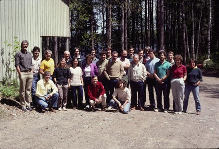 Group photo of researchers involved in the Little Rock Lake acidification experiment