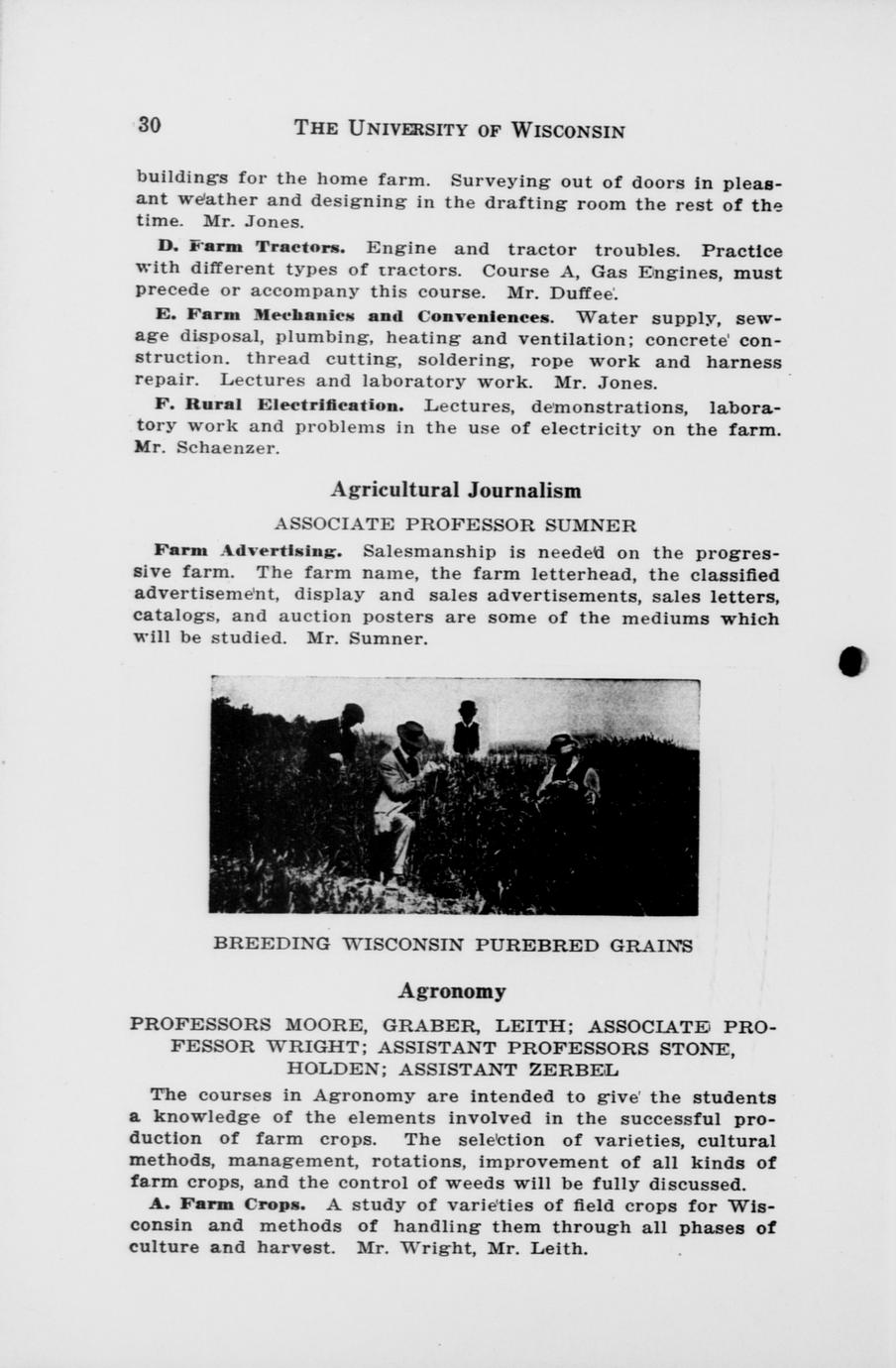 Attend the winter course. Catalog of the short course, 193031 Full