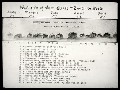 Southport 1842, west side of Main Street
